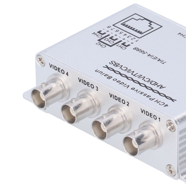 4CH AHD/CVI/TVI/CVBS Passiv Video Twisted Pair Transceiver 720P 1080P HD BNC RJ45 UTP Konverter til Balanceret Signal Balun