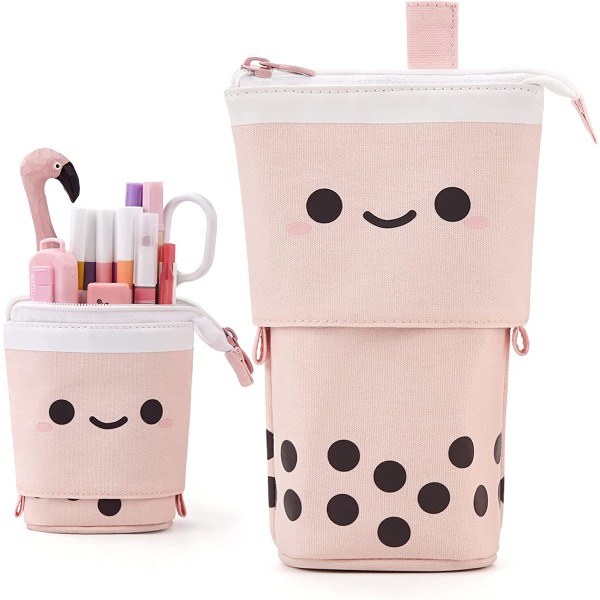 Standing Pencil Case Cute Telescopic Pen Holder Kawaii