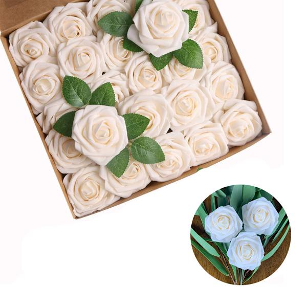 25 stk. Kunstige Blomster Roser Deko Blomster Kunstige Roser Sc