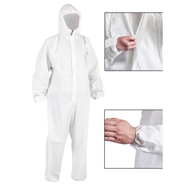 L/XL/XXL - Unisex skyddsoverall - Siamese helkropp engångs P