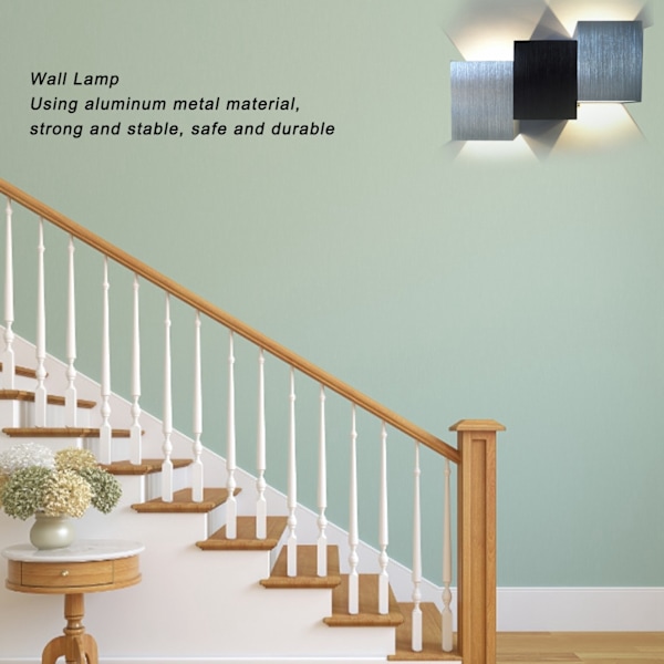 Modern Cob LED Vägglampa, Aluminiumlegering Akryl Vägglampa, Perfekt För Inomhus Utomhus Dekor, Sovrums- och Gårdsbelysning, Energisparande Design,