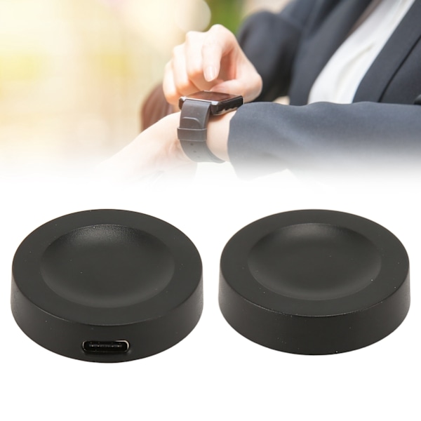 Magnetisk laddningskabel för klocka Smart Watch Laddare för Watch GT3 GT2 Pro GT2 ECG GT Cyber Svart