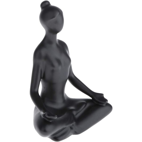 Home Decoration Keramisk Yoga Posture Yoga Statue, Meditasjon