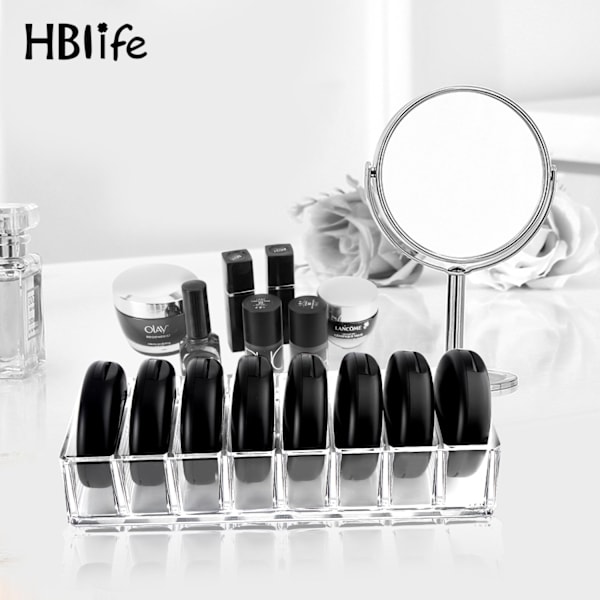 HBlife gennemsigtig akryl kompakt arrangør blusher highlighters