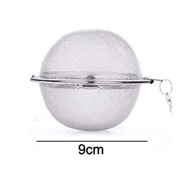 2st Rostfritt stål finmaskig mesh kökssoppa krydda 304 large 9 cm