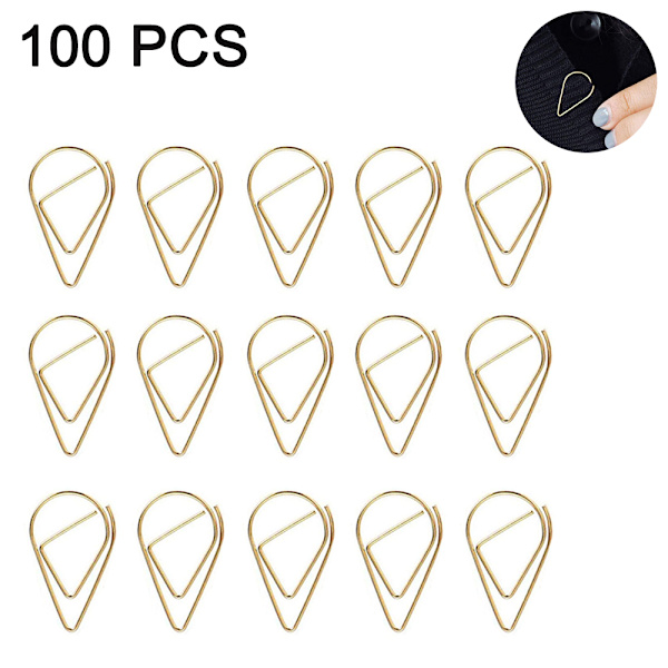 100 stk. papirclips, holdbare og rustfrie papirclips, ideelle
