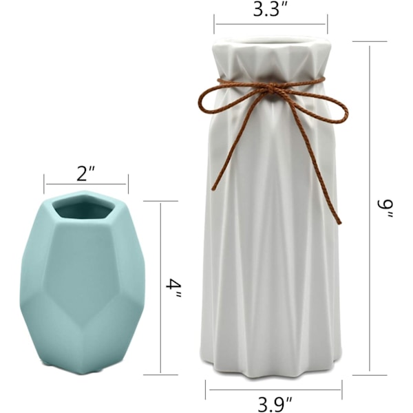 Mozing Glasvaser Set om 3, Dekorativa Glasvaser för Blommor