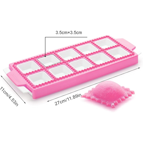 Ravioli Maker Form - Plast Ravioli Bricka - Form för 10 Kvadrat