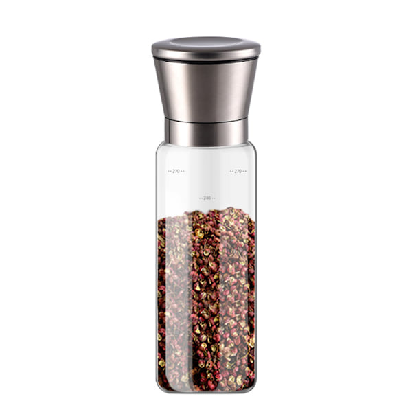 Salt- og pepperkvern påfyllbar rustfritt stål salt og
