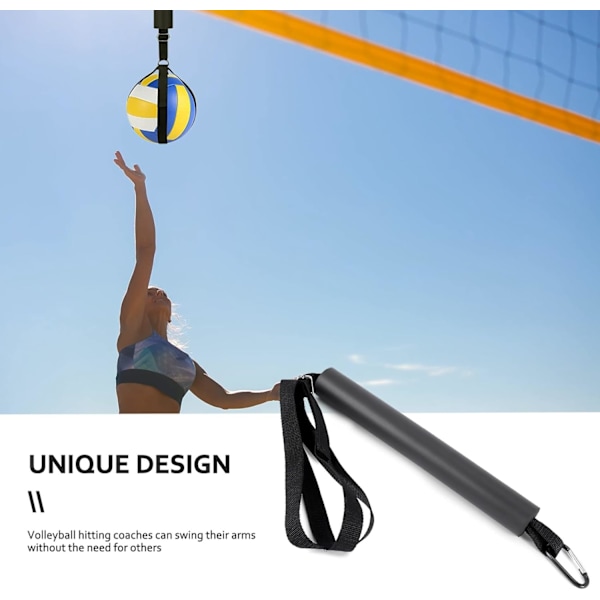 Volleyball Spike Trainer Volleyball Spike Træningssystem Volleyball Udstyr Træning Forbedrer Serve Jumping Action Sort