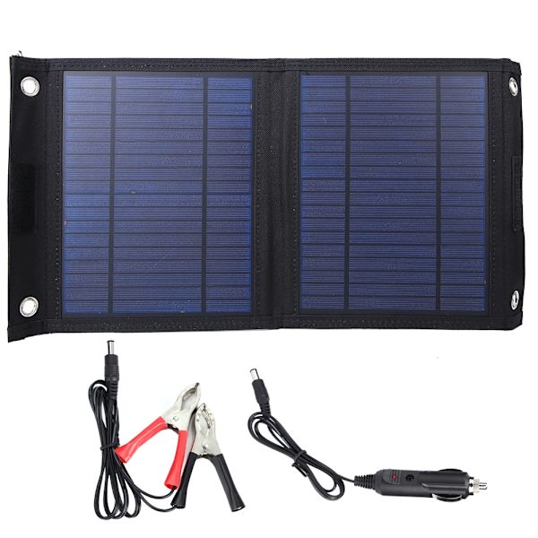 20W 18V Vikbar Polysilicon Solpanel Bärbar Solpanel Laddare för Nödsituationer