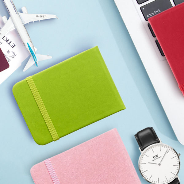 Mjuk pärm Mini Journal Notepad Elastisk stängning Anteckningsbok för