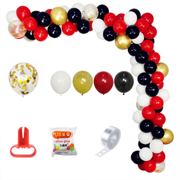 Ballong Garland Arch Kit Gold Confetti Ballonger Set för födelsedag