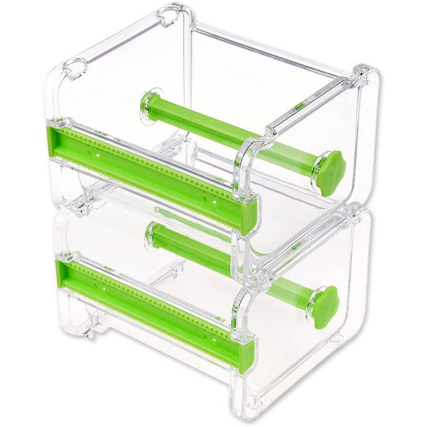 2 st Washi Tape Dispenser Cutter, Rulltejp Hållare Organizer, Mask