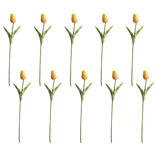 10 st PU konstgjorda tulpaner Real Touch konstgjorda blommor arrangemang