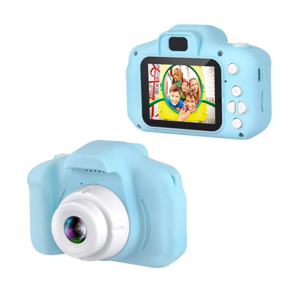 Børnekamera - børnekamera med 2,0 tommer 1080P HD-skærm USB genopladeligt legetøjskamera til børn til 3-10 år drenge piger fødselsdagsgave