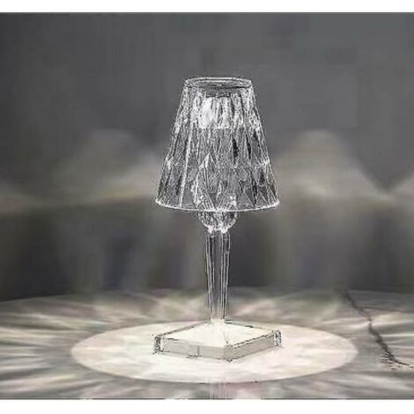 Nattlampe, akryl bordlampe, genopladelig projektionslampe til sengebord, italiensk design Kartell (én stk.)
