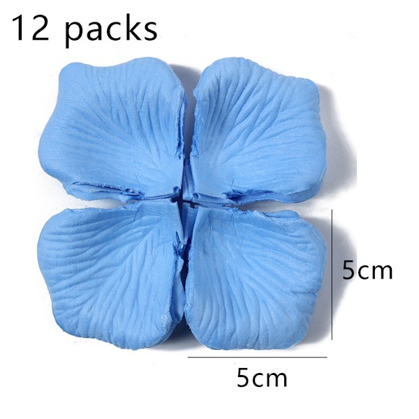 1200 st konstgjorda rosenblad, non-woven blomblad för