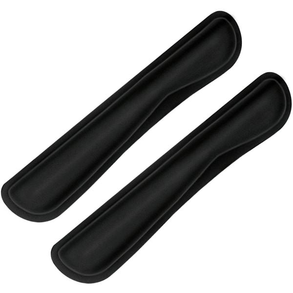 2-pack, svart handledsstöd, handledsdyna för tangentbord, Memory Foam