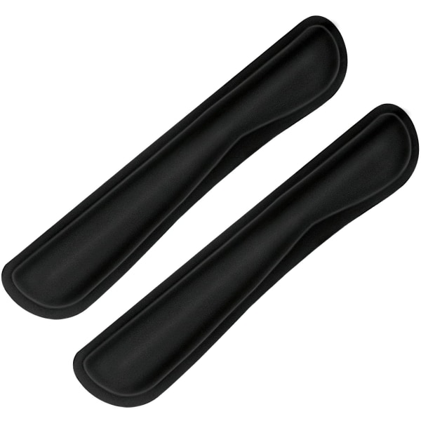 2-pack, svart handledsstöd, handledsstöd för tangentbord, minnesskum