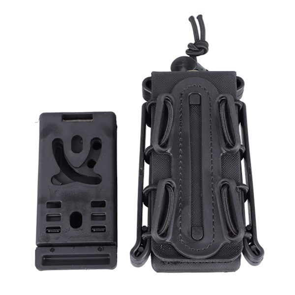 Black Outdoor Plastic Magazine Clip Holder Portable Softshell Wearable Accessory Belt Magazine Pouch