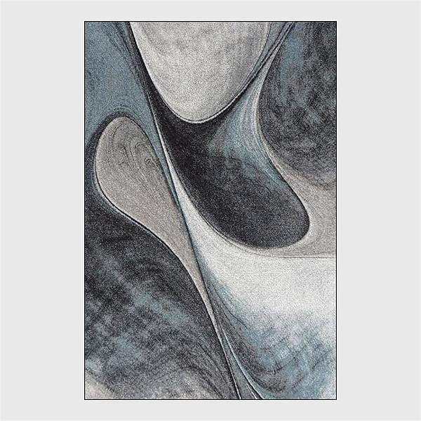 Moderne teppe, minimalistisk uregelmessig abstrakt blekk teppe, gulv, sklisikker, vaskbar matte tepper, 50x 80 cm