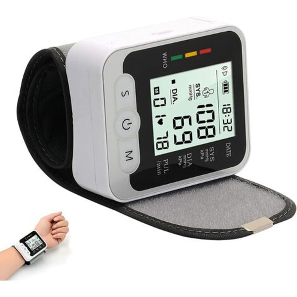 Bärbara digitala blodtrycksmätare för handleden, professionella