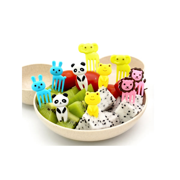 Tegg matplukk 30PCS søte dyr Bento dekorasjon matplukk