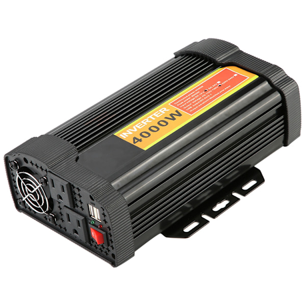 12V DC til 110V AC 4000W Bil Auto Spændingstransformator Inverter Konverter Bilopladning