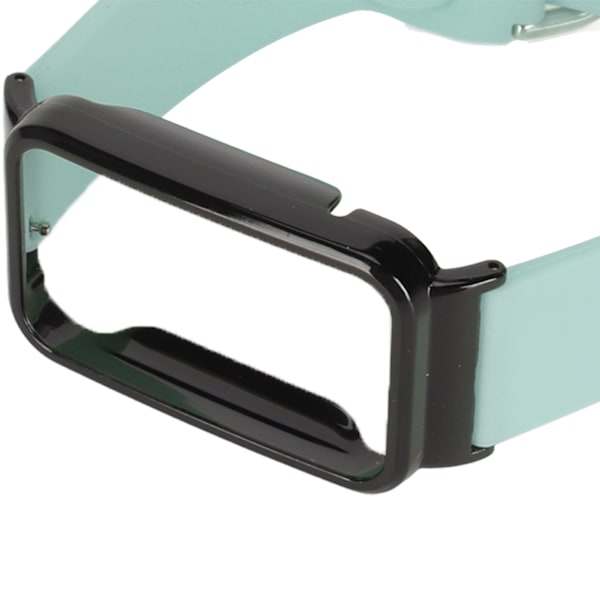 Silikonihihna suojakotelolla Mi Band 7 Pro -vaihtotarvike, vaaleansininen ja musta kotelo