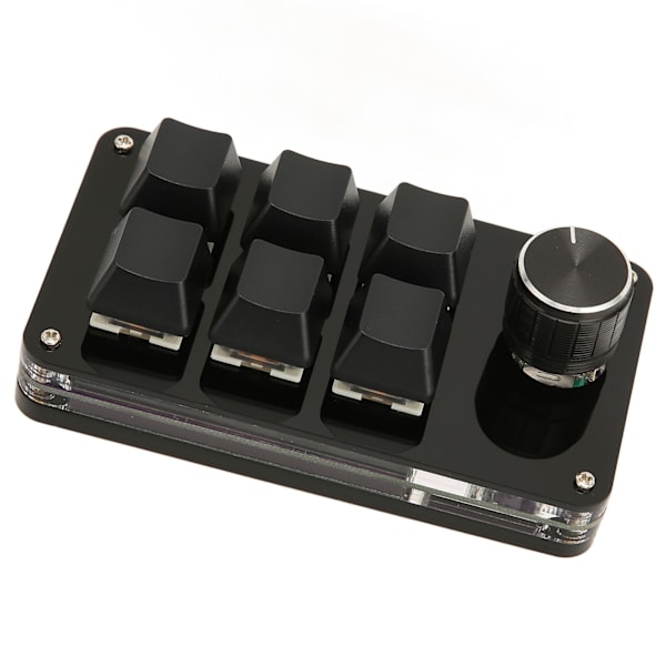 6-näppäiminen mininäppäimistö nupilla, USB-liitäntä, ohjelmoitava DIY-näppäimistö, OSU-pelinäppäimistö pelaamiseen ja toimistoon