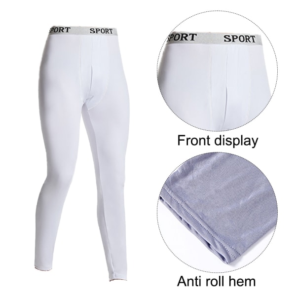 Long Johns Thermal Underwear For Men-sort- xxl str