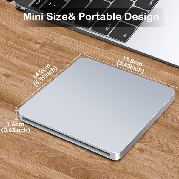 USB C Type-c Ultraohut ulkoinen DVD-asema/poltin/optinen asema CD RW DVD RW Superdrive Disc Duplicator