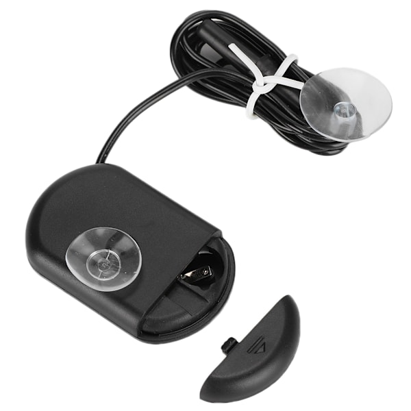 Digital LCD-sensor akvarievanns termometer kontroller kablet fisketank tilbehør svart