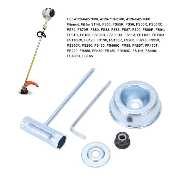 5 stk. Bladsadapter Kit 4126‑642‑7600 Vedligeholdelsesvaskesæt til STIHL Græstrimmer Børsteskærer