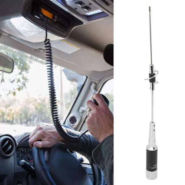 Bilradioantenn Hög Förstärkning Hankontakt 136‑174 400‑470MHZ för Amatörband 2m och 70cm