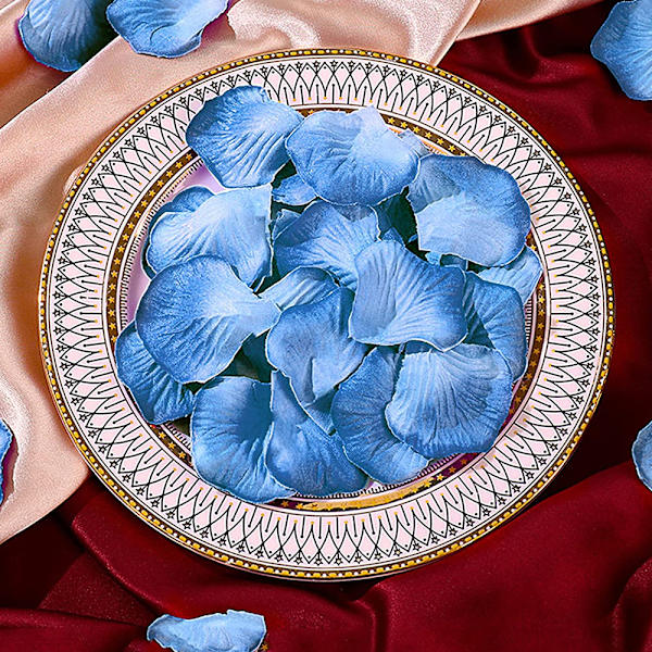 12 påsar konstgjorda rosenblad, non-woven blomblad för