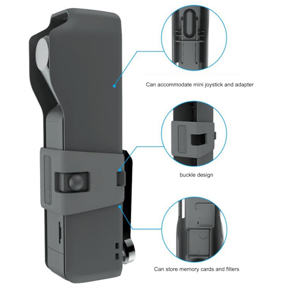 Multifunktionellt bärfodral Hårdskalsskyddsfodral Förvaringslåda för OSMO Pocket 2-kamera