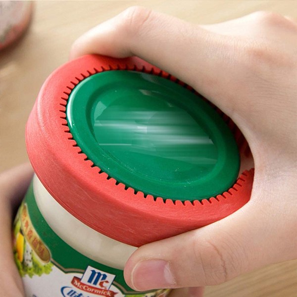 2-pack 3 i 1 Silikon Multiburköppnare Flasköppnare Anti-halk