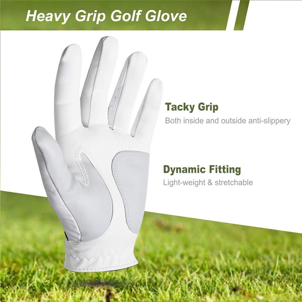 Golfhandskar Högerhänt Golfare Vänster Hand Allväder Grepp Mjuk Andningsbar Flexibel