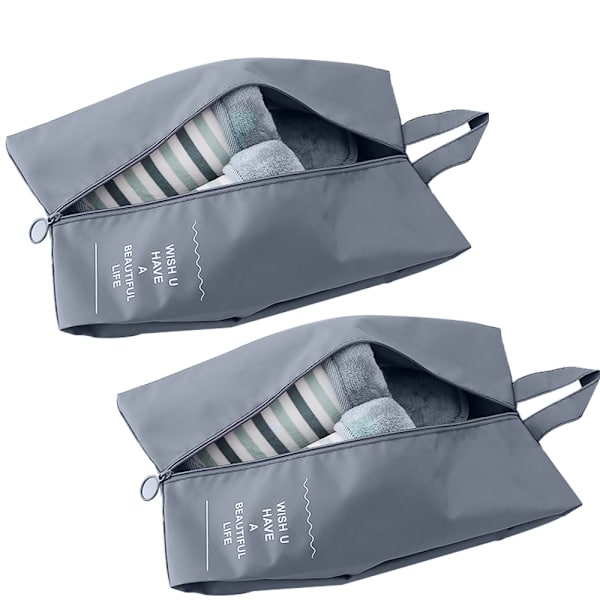 2PCS Reise Skos oppbevaringspose, Foldbar Vanntett Skobag,