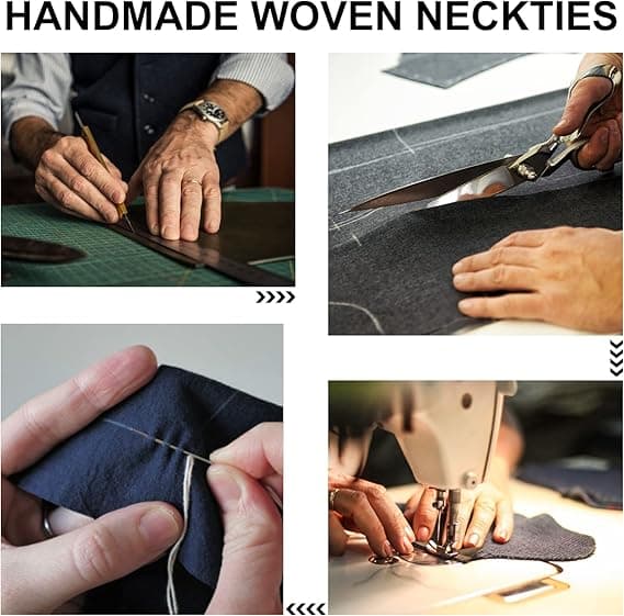 Sort slips til mænd, håndlavet slips til mænd, smal i flere farver