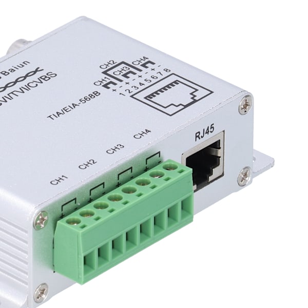 4CH AHD/CVI/TVI/CVBS Passiv Video Twisted Pair Transceiver 720P 1080P HD BNC RJ45 UTP Konverter til Balanceret Signal Balun