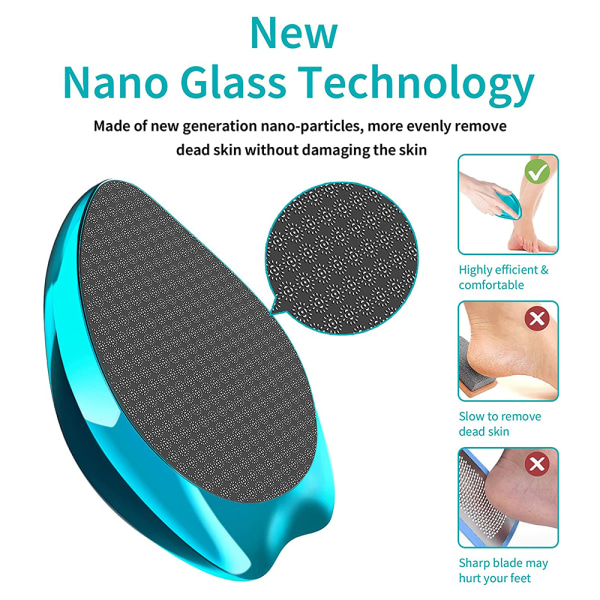 Innovatiivinen Nano Crystal Feet Scrubber, kannettava pedikyyrijalka