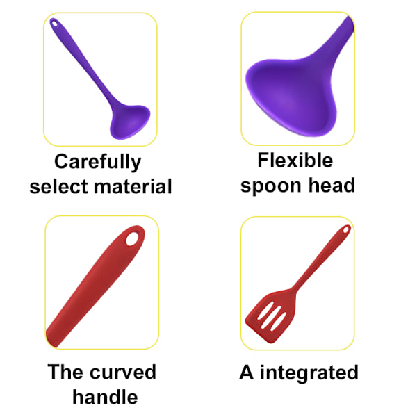 Kökets matlagningsredskap set, 2 delar, Allt-i-ett non-stick