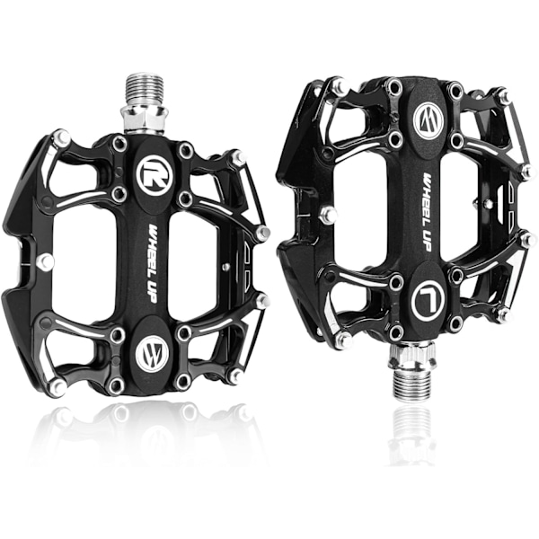 Set med 2 cykelpedaler, Svart/Silver