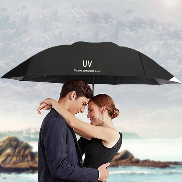 Paraply Vindtæt rejseparaply Compact Folding Reverse