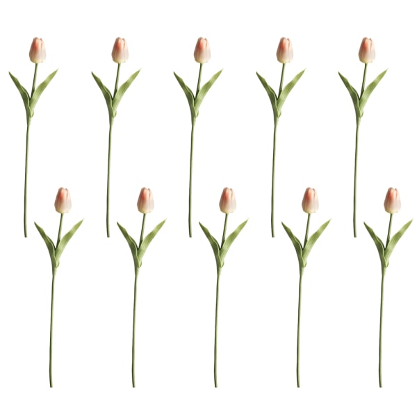 10 stk PU falske tulipaner Real Touch kunstige blomsterarrangement