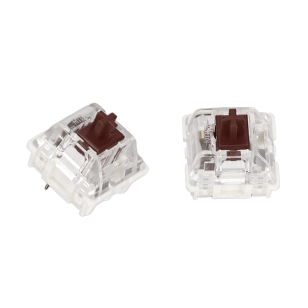 10 stk. Mekanisk tastaturbryter Brun bryter Premium ABS Delikat struktur Lang levetid Mekaniske brytere