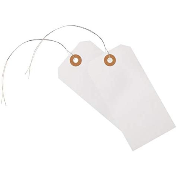 Office Depot fraktetiketter med trådar, 4 3/4 tum x 2 3/8 tum, förpackning om 100,